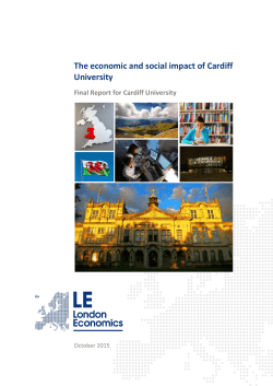The economic and social impact of Cardiff University