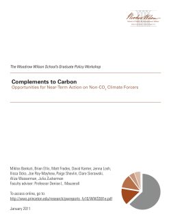 Complements to Carbon - Princeton University