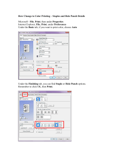 Staples and Hole Punch Details Microsoft
