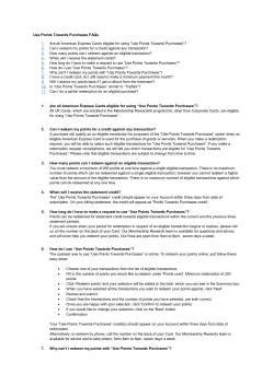 &ldquo;Use Points Towards Purchases&rdquo;?