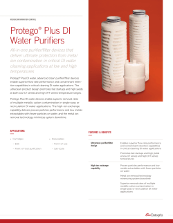 Protego&reg; Plus DI Water Purifiers