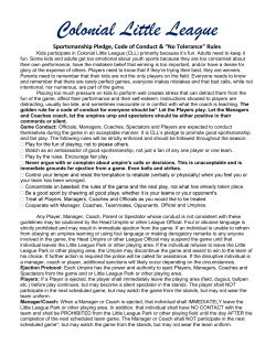 Code of Conduct Pledge