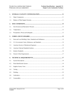 1 Technical Requirements - Pacific Gas and Electric Company