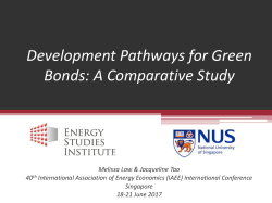Green bonds - International Association for Energy Economics