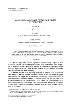 349-368 North-Holland, Amsterdam WILSON FERMIONS AND THE
