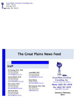 The Great Plains News Feed - Great Plains Livestock Consulting