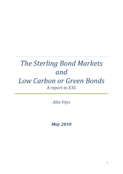 The Sterling Bond Markets