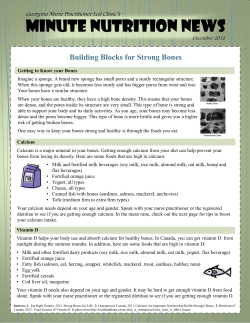 MINUTE NUTRITION NEWs - Georgina Nurse Practitioner Led Clinic