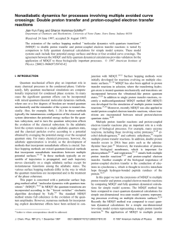 Nonadiabatic dynamics for processes involving multiple avoided