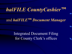 County Cashier for Windows