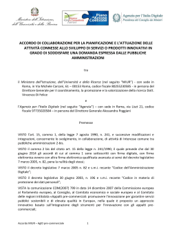 Testo dell`accordo di collaborazione MIUR-AGID