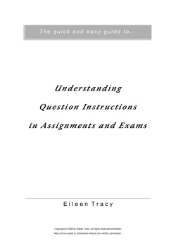 Understanding Question Instructions in Assignments