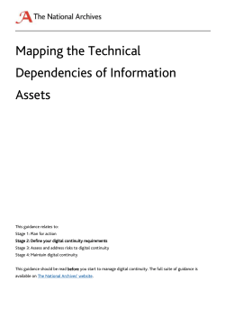 Mapping technical dependencies of information assets