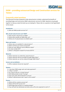 Rates and invoices