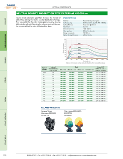 NEUTRAL DENSITY ABSORPTION TYPE FILTERS AT 450