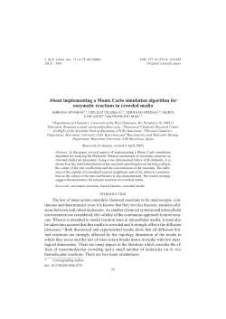 About implementing a Monte Carlo simulation algorithm for