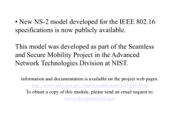 NIST IEEE 802.16 implementation in NS 2
