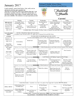 January - Kalispell Public Schools