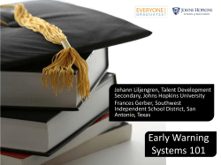 Early Warning System (EWS) 101