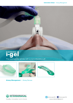 The supraglottic airway with a non-inflatable cuff