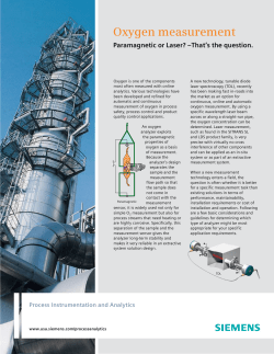 Oxygen measurement