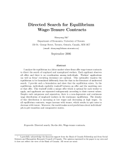 Directed Search for Equilibrium Wage