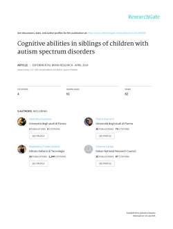 Cognitive abilities in siblings of children with autism spectrum