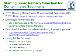 Evaluation of Remedial Technologies - CLU-IN