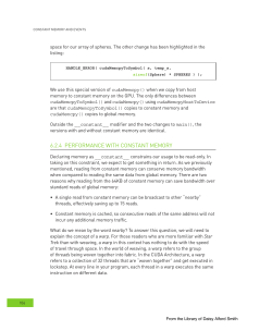PERFORMANCE WITH CONSTANT MEMORY 6.2.4
