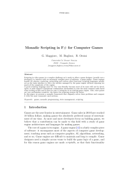 Monadic Scripting in F# for Computer Games