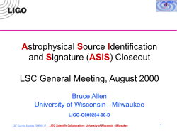 G000284-00 - LIGO Scientific Collaboration