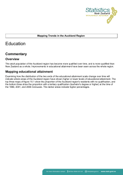 Mapping Trends in the Auckland Region