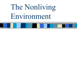The Nonliving Environment