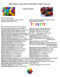 C is for Colors - City of North Mankato