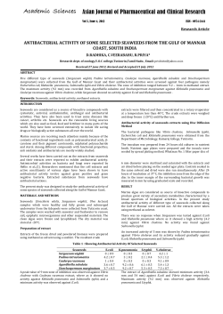 antibacterial activity of some selected seaweeds from the gulf of