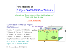 First Results of 0.15&mu;m CMOS SOI Pixel Detector