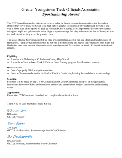 generic criteria - Greater Youngstown Track Officials Association