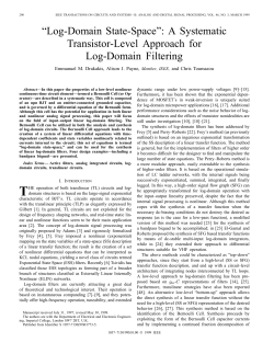 Log-domain State-space - Circuits and Systems