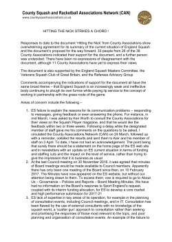 HITTING THE NICK - County Squash and Racketball Associations