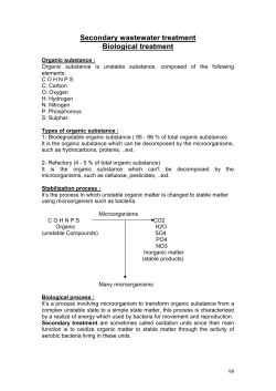 Biological wastewater treatment
