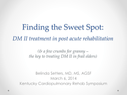 Finding the Diabetic Sweet Spot: an update in Diabetes Mellitus II in