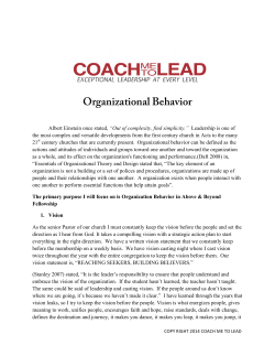 Organizational Behavior
