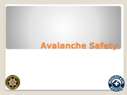 Avalanche Safety - Utah County Sheriff Search and Rescue