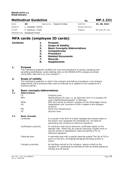 MFA cards (employee ID cards)