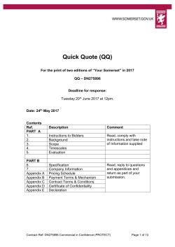 Request for Quotation