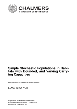 Simple Stochastic Populations in Habi