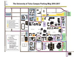 2016 University of Tulsa Parking Map