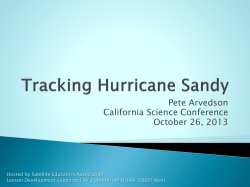 Tracking Hurricane Sandy