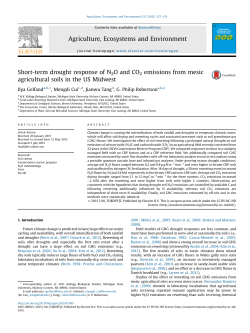 Short-term drought response of N2O and CO2 emissions from mesic