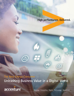 The New Energy Consumer: Unleashing Business Value in a Digital